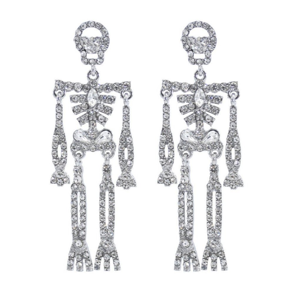 Fun Skeleton Post Earrings, NWT, Etsy